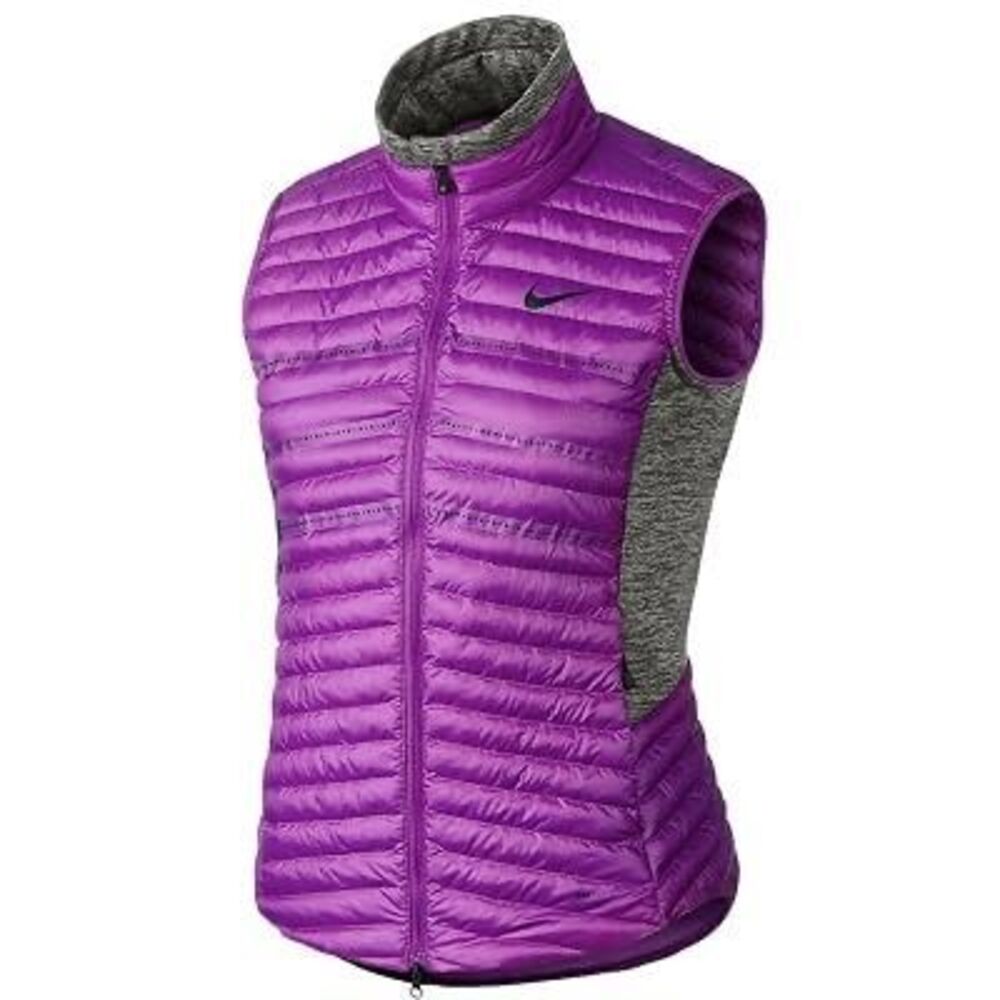 Nike Golf Aeroloft Down Hybrid Vest Women’s Small Pink Purple Full Zip Lightweig